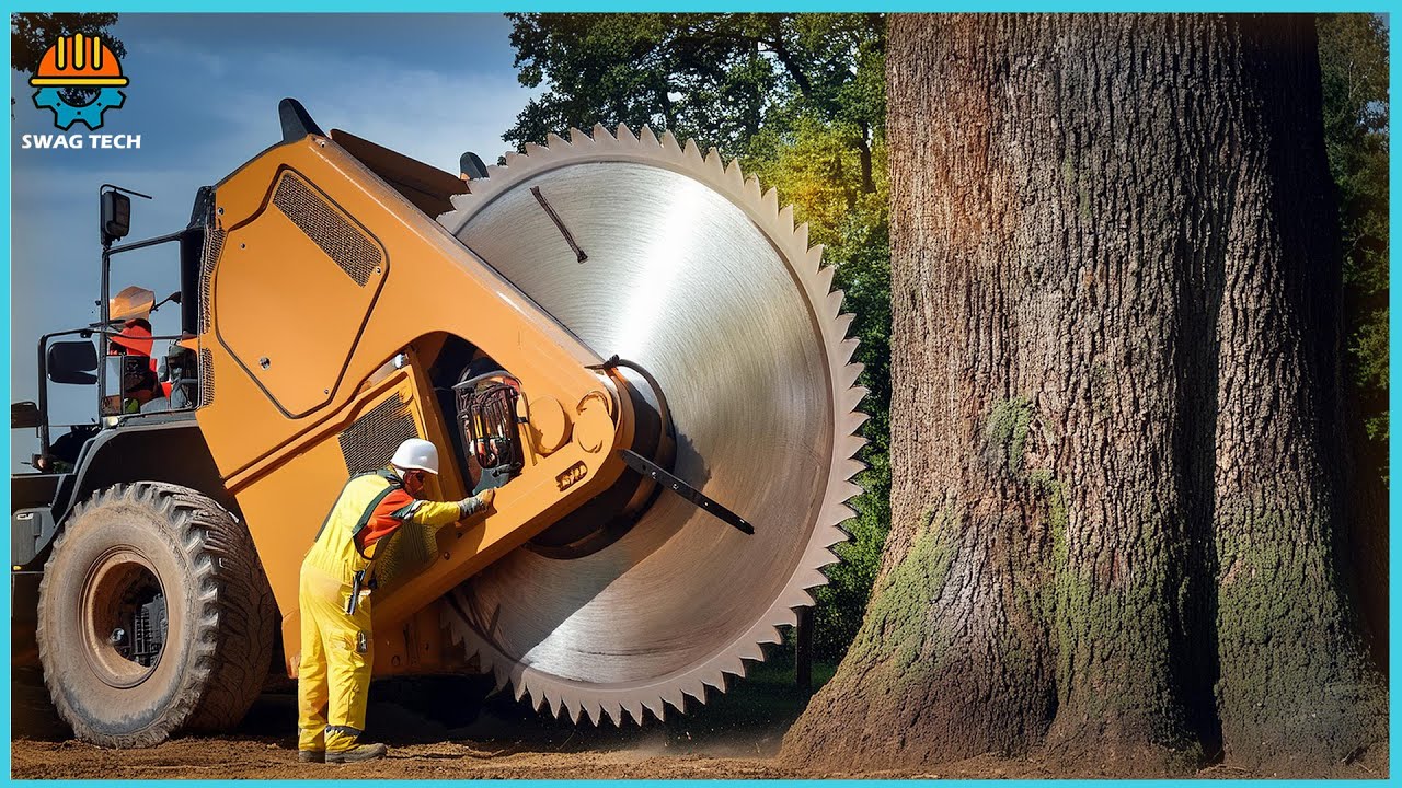 500 Fastest Big Chainsaw Cutting Tree Machines Skills | Tree Felling ...