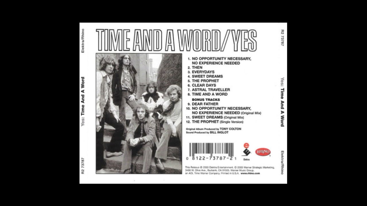 1970 - Yes - Time And A Word [FULL ALBUM EXTENDED] - YouTube