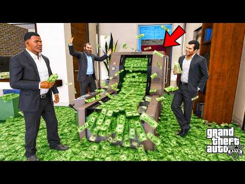 Franklin Stole a Money Printing Machine in GTA 5 | SHINCHAN and CHOP