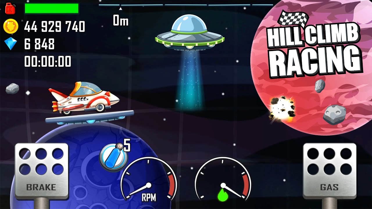 Hill Climb Racing - SPACE MISSION Update 1.46.0 Walkthrough Gameplay