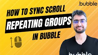 How to scroll repeating groups together in sync in Bubble.io?