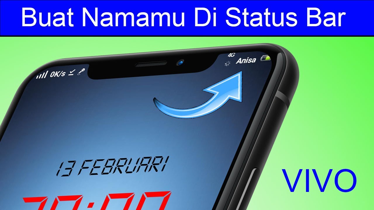 Cara Buat Nama Di Status Bar VIVO YouTube