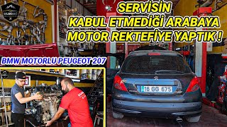 BMW MOTORLU PEUGEOT 207'YE MOTOR REKTEFİYE YAPTIK! (Aşırı Yağ Yakan 1.6 Motor Yenileme)