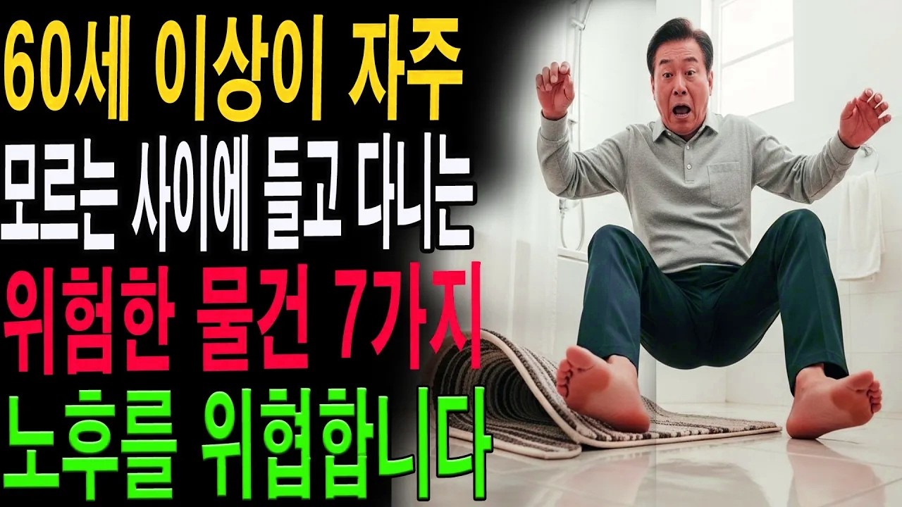 0세 이상이 몰래 가지고 다니는 위험한 물건 7가지 | 노후 안전 필수 체크|노년의 지혜| 노후 건강|자연 치유|건강과 장수|