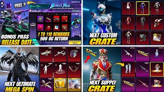 ✅Free Material // Next Ultimate Outfit Pubg Bgmi | New Supply Crate | Bonus Pass | Bgmi New Update