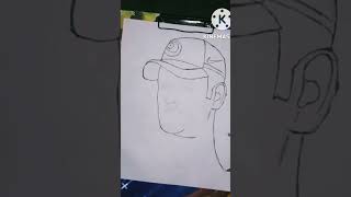 How to draw# M S dhoni face draw#short #video #short