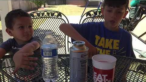 Butane Water Bottle Rocket Experiment #1