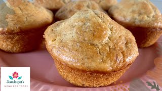 Healthy banana muffin recipe/ banana muffin with self raising flour/banana bread