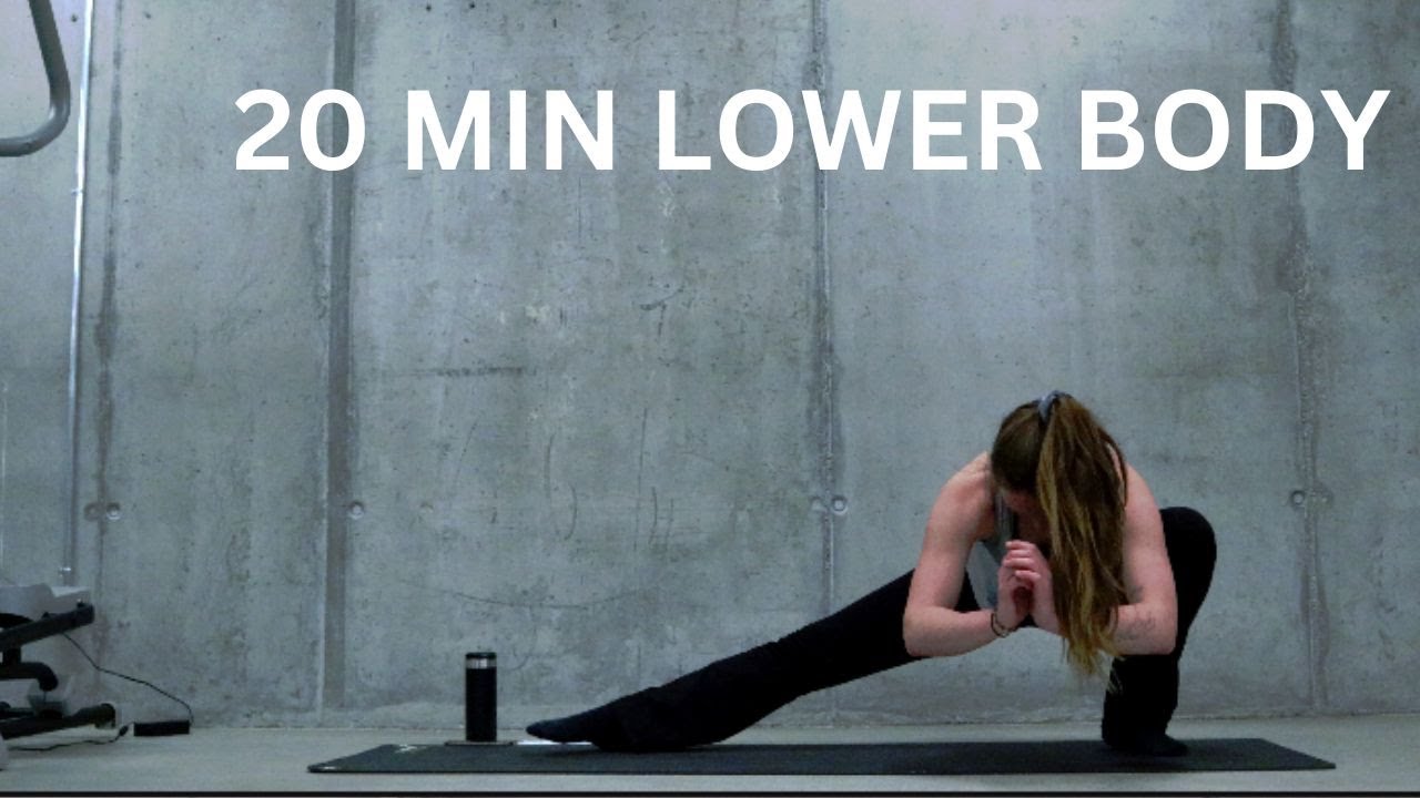 20 MIN LOWER BODY WORKOUT II NO EQUIPMENT II intermediate, no talking ...