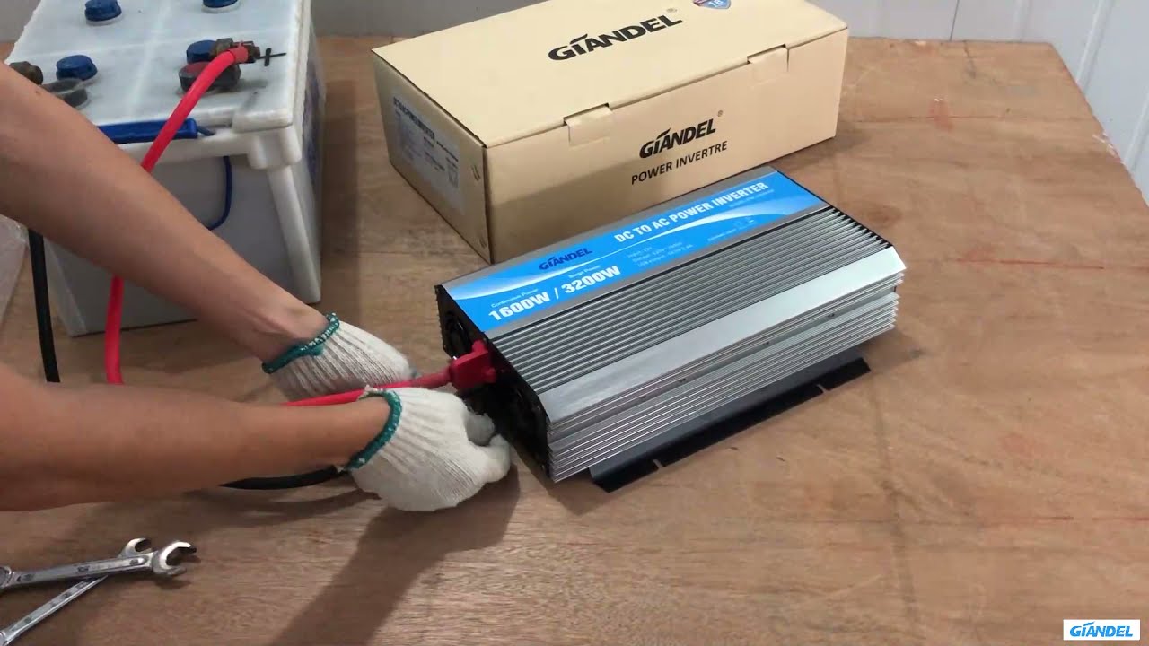Inverter connection.How to connect the Giandel 1600W power inverter