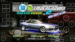 (1GB) Need For Speed UNDERGROUND 2 HP Android Offline Mod Vinyl & Car | Winlator Emu PC Setting screenshot 4