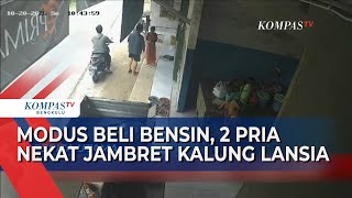 Two Men Steal a Necklace from a Seller Buying Gasoline in Retail