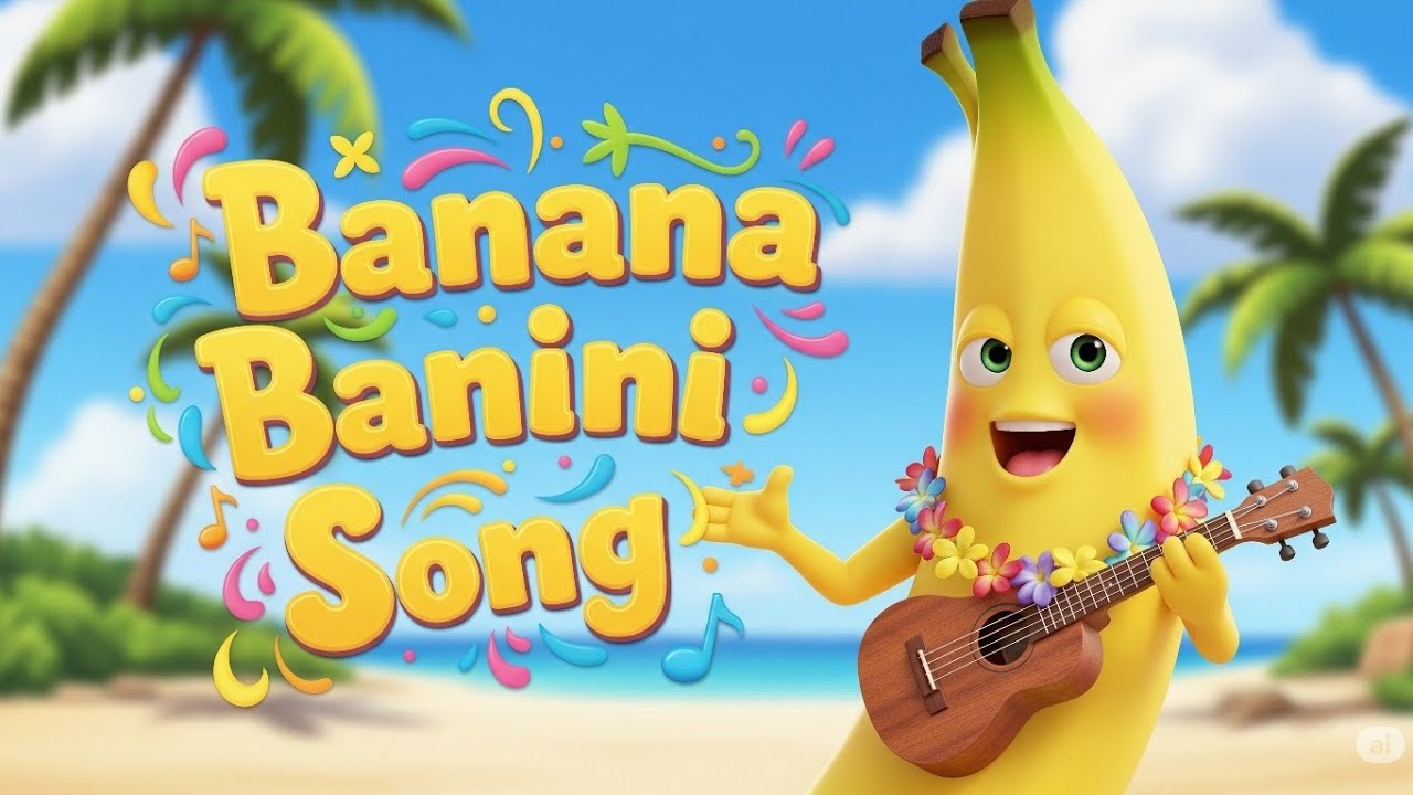 🍌 "Banana Banini Song for Kids | 🎶 Summer Beach Dance & Sing Along! | MDLY Kids"