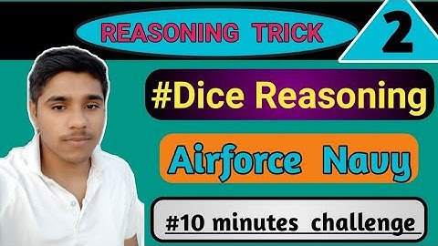 Dice Reasoning Airforce Navy SSC | Reasoning class Airforce  y group