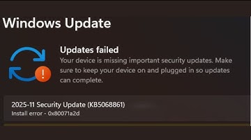 How to Fix  Update KB5068861 Not Installing Install Error Code 0x80071a2d Windows 11