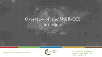 Overview of the WEB-GIS interface