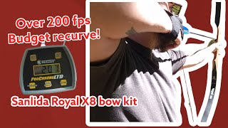 Super Fast Budget Recurve Sanlida Royal X8 Bow Kit
