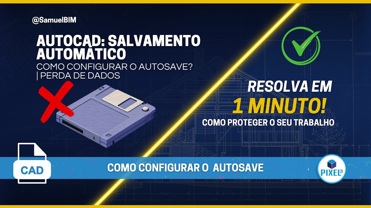 Como configurar o salvamento automático (autosave) | AUTOCAD