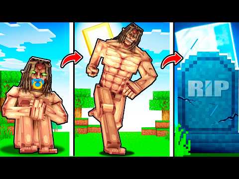 CICLO de VIDA DO TITAN DE ATAQUE no MINECRAFT