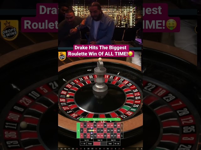 Drake Hits Biggest Roulette Win Of ALL TIME! #drake #roulette #maxwin #casino #bigwin #shorts class=