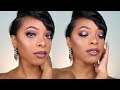 SMOKEY BRONZE HALO EYE &amp; BROWN LIP TUTORIAL | KYRA KNOX