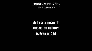 Check if a Number is Even or Odd in Java | Java Programs for Beginners