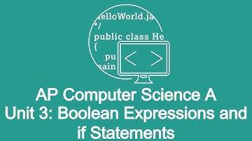 Unit 3: If, else if, else and booleans! Java AP Computer Science A