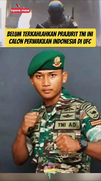 No wonder he's undefeated, he's a member of Kostrad‼️#kostrad #tniad #commando #ufc