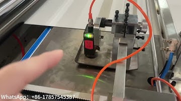 HKS-1400W  roll to sheet cutting machine with conveyor stacker