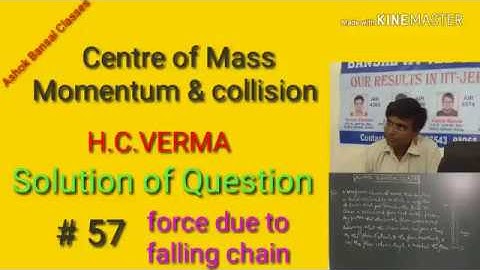 Solution of Question # 57/ Centre of mass,Momentum and collision/ H.C.VERMA/ NEE/IIT JEE