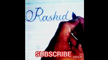 BEST HANDWRITING  FOR  RASHID 💯💥#trending #calligraphy