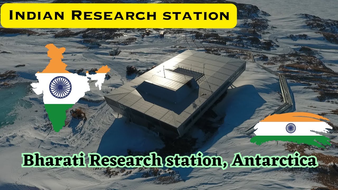 Drone View Of Indian Research Station Bharati At Antarctica Jai Hind Drone View Of Indian Research Station Bharati At Antarctica Jai Hind