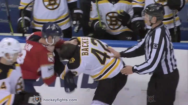 David Backes vs Michael Matheson Mar 15, 2018