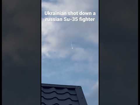 Ukrainian shot down a russian Su-35 fighter