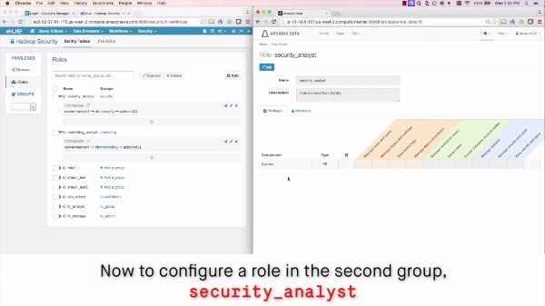arcadia data demo security with role based access control youtube cloudera sentry