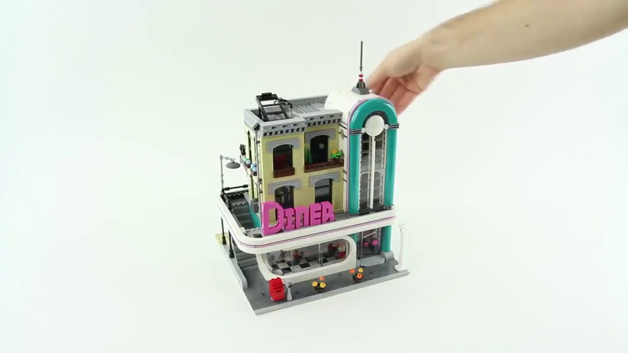 Lepin 15037 The Downtown Diner Set Streetview Series Building Blocks