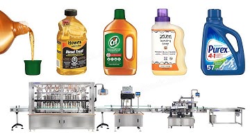 Automatic Liquid Disinfectant Bottle Filling Capping And Labelling Machine