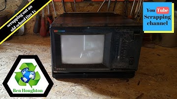 ♻️ Scrapping out a tiny tv to determine its value