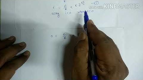 Applications of Differential Equations of First order|| Simple Electric circuit Problems