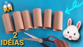 2 Diy lembrancinhas de páscoa fácil com rolo de papel higiênico| Faça você mesmo|Reciclagem