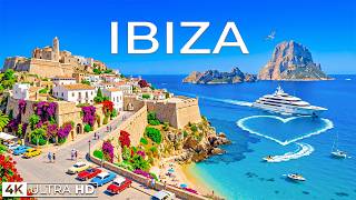 Ibiza 4K 🇪🇸 Stunning Beaches, Crystal Waters & Mediterranean Party Paradise Escape