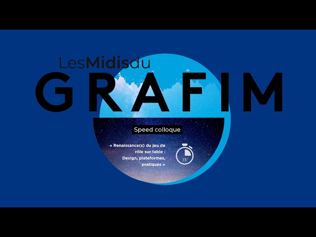 Les 3èmes Midis du GRAFIM (2021) - Mot d'ouverture