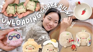 Let's Unload Our Last Glaze Kiln Before Our Shop Drop 🥳