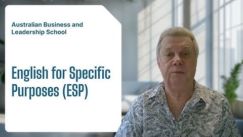 English for Specific Purposes (ESP) Courses