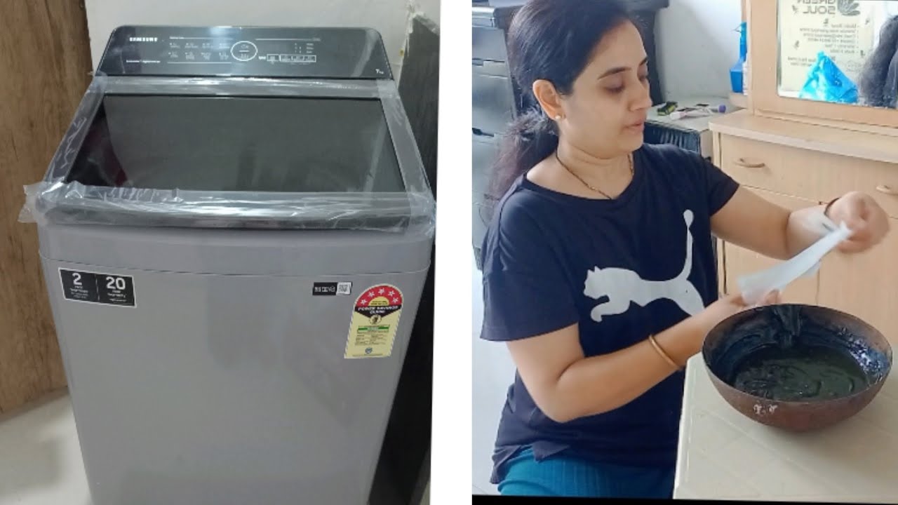 Gharme aayi new washing machine Balo ko kala karne ka time aa gaya