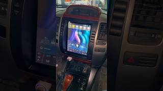 Installed Tesla-Style Screen in Toyota Land Cruiser Prado 2010 #prado #landcruiser #toyota #carplay