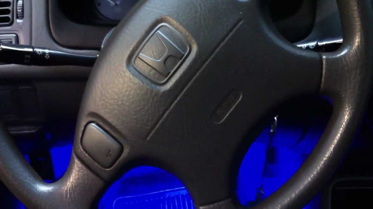 Honda Civic 1999 With Interior Led Lights Youtube