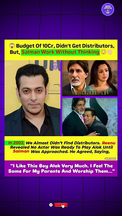 😭 When No One Believed In ‘Baghban’, Salman Khan Stepped In Without Thinking! 🔥 #ytviralshorts #yt