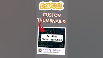 How to create CUSTOM THUMBNAILS in Scratch!  🤯🤯😱     #scratch #scratchprogramming #shorts