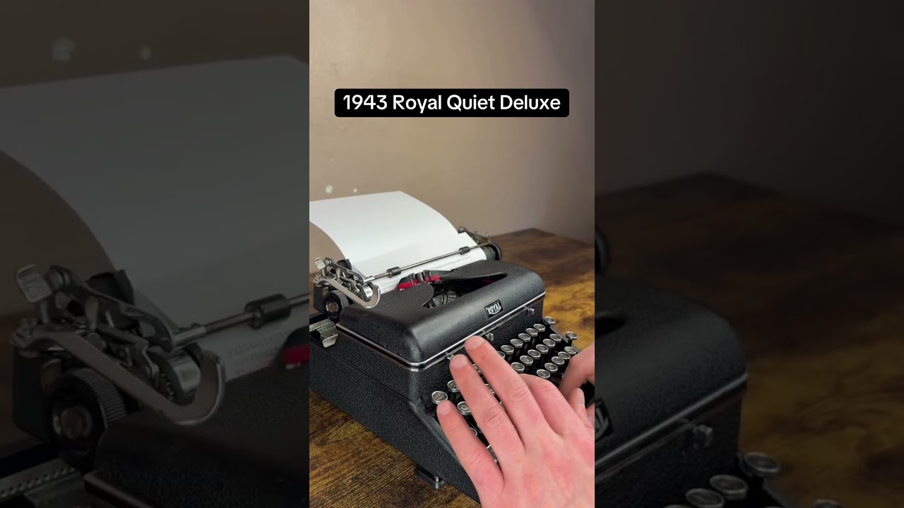 How to use all functions on a 1943 Royal Quiet De Luxe vintage